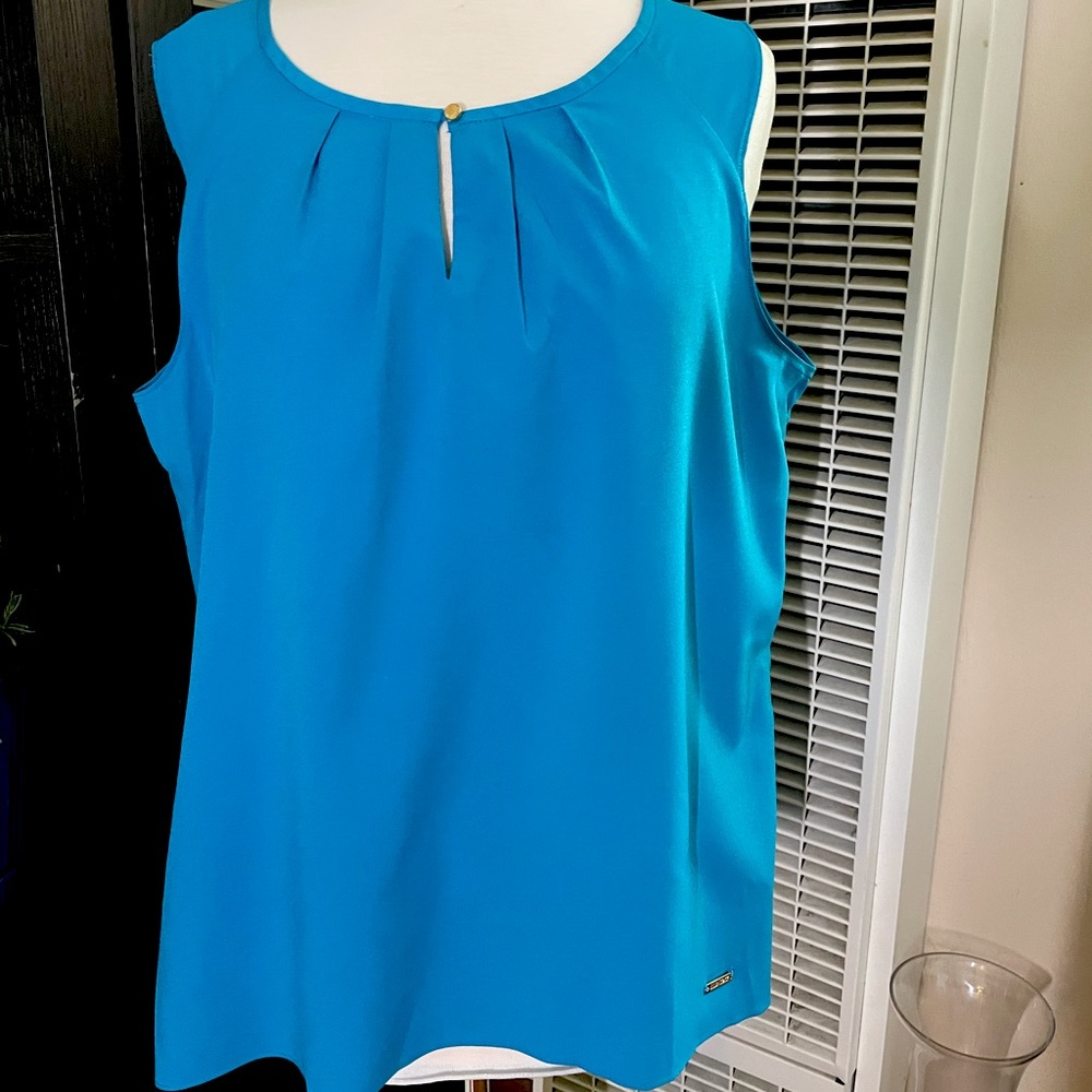 Ellen Tracy XL sleeveless top in deep teal